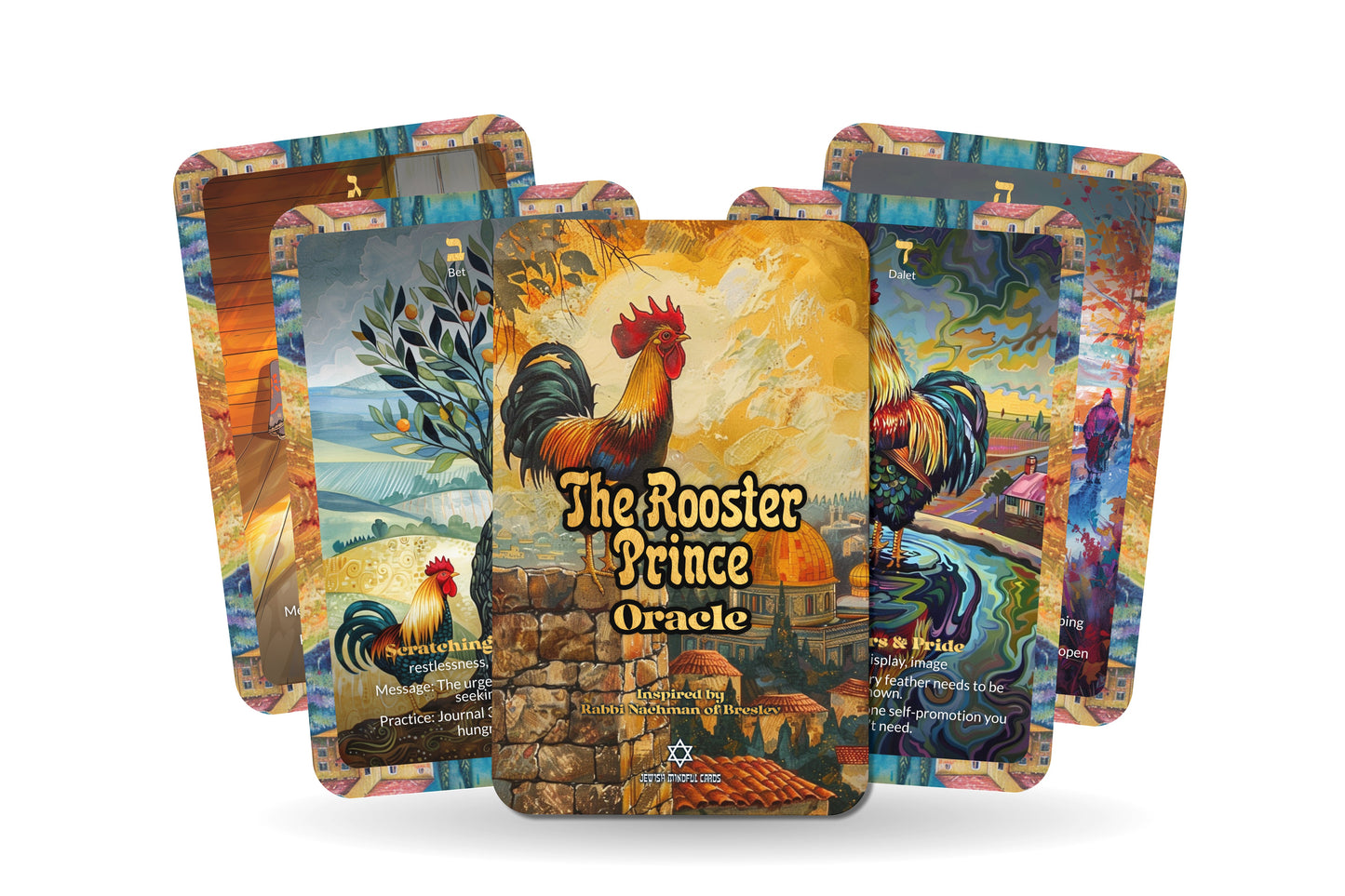 The Rooster Prince Oracle – 22 Oracle Cards – Wake the Sleeping Soul