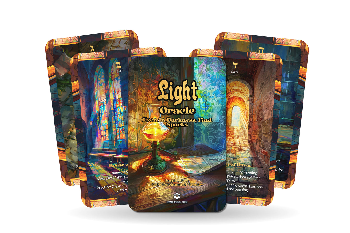 Light Oracle – Even in Darkness, Find Sparks – 22 Oracle Cards – Discover Hidden Illumination