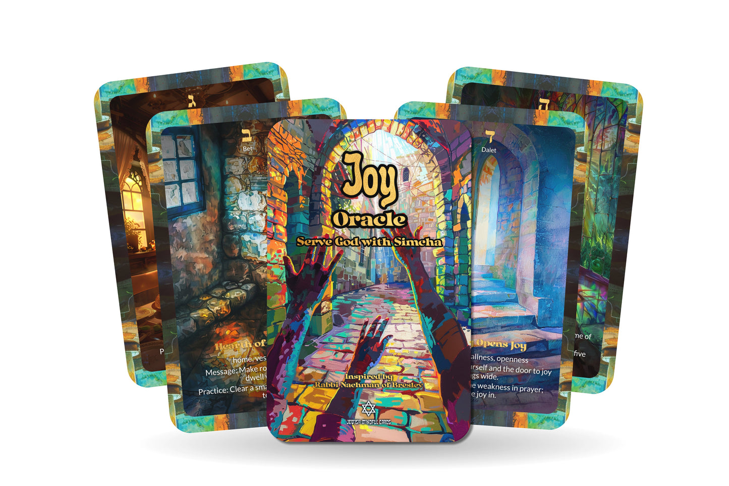 Joy Oracle – Serve God with Simcha – 22 Oracle Cards – Celebrate the Light Within