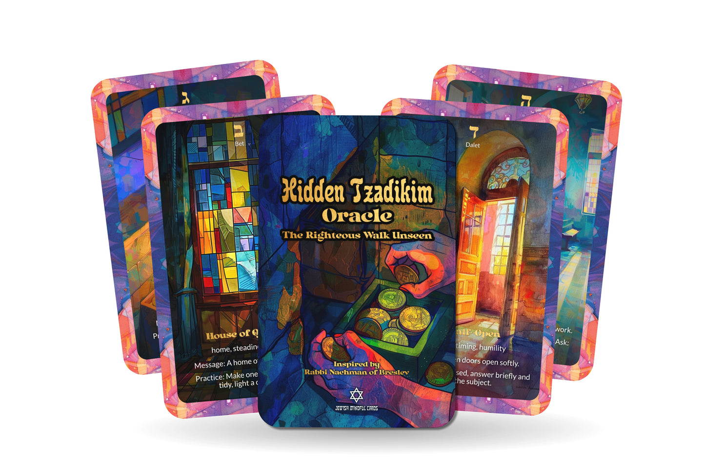 Hidden Tzadikim Deck – The Righteous Walk Unseen – 22 Oracle Cards – Secrets of the Hidden Saints