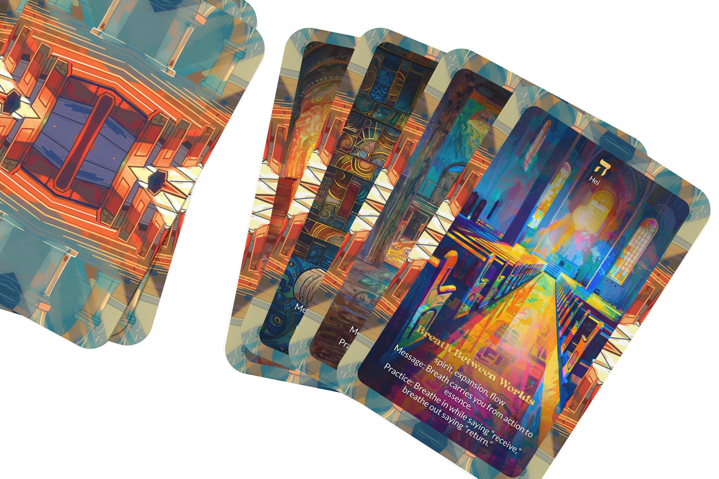 The Olamot Deck – Four Worlds in Breslov Light – 22 Oracle Cards – Ascent Through Creation