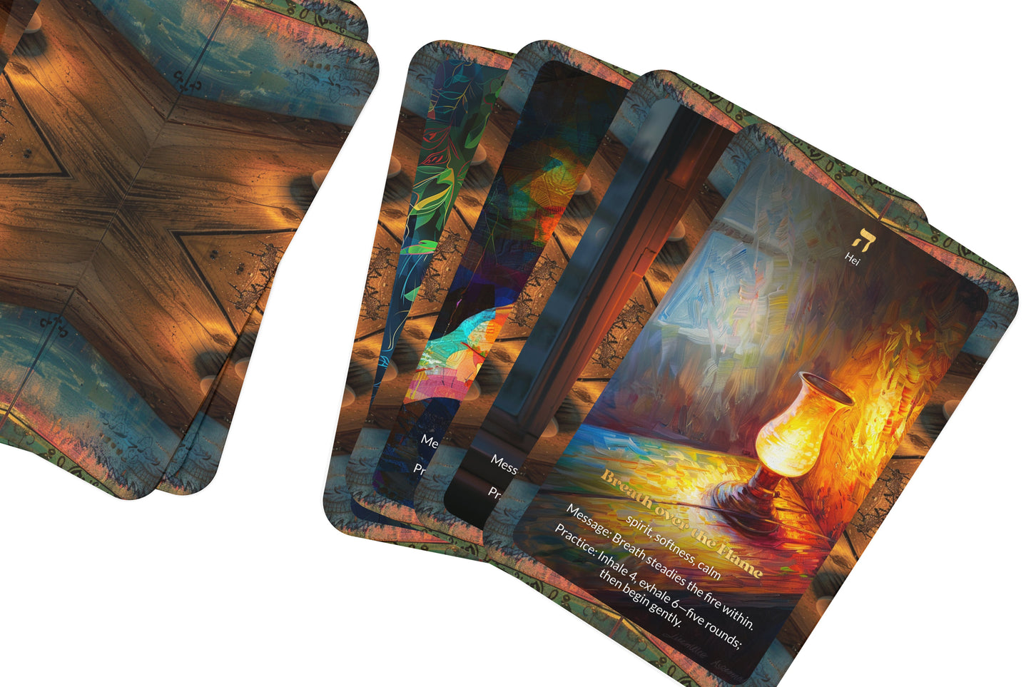 The Light of Chanukah Oracle – 22 Oracle Cards – Eight Flames of Hope