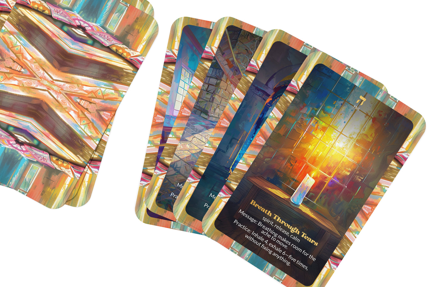 Broken Heart Oracle – Sacred Power of Tears – 22 Oracle Cards – Healing Through Vulnerability