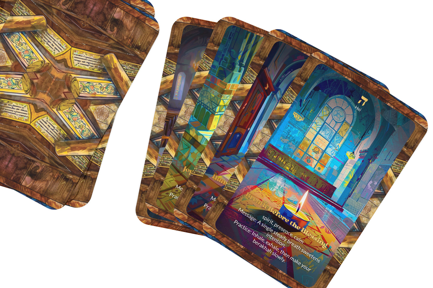 Simcha Shel Mitzvah Oracle – Joy of the Commandments – 22 Oracle Cards – Serve With Happiness