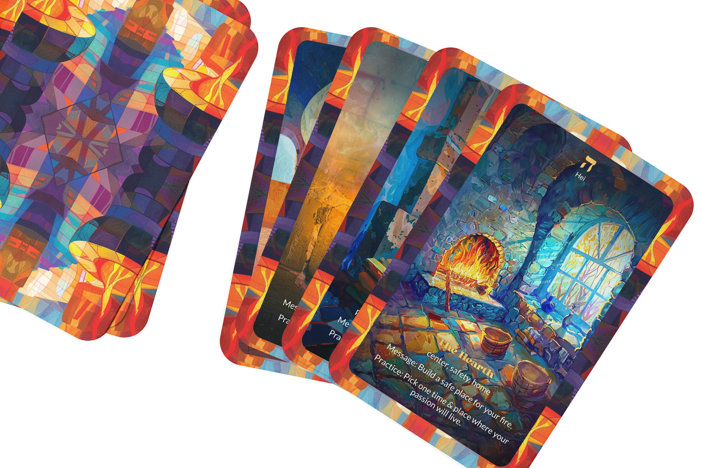 The Fire in the Heart Oracle – 22 Oracle Cards – Ignite Your Inner Flame
