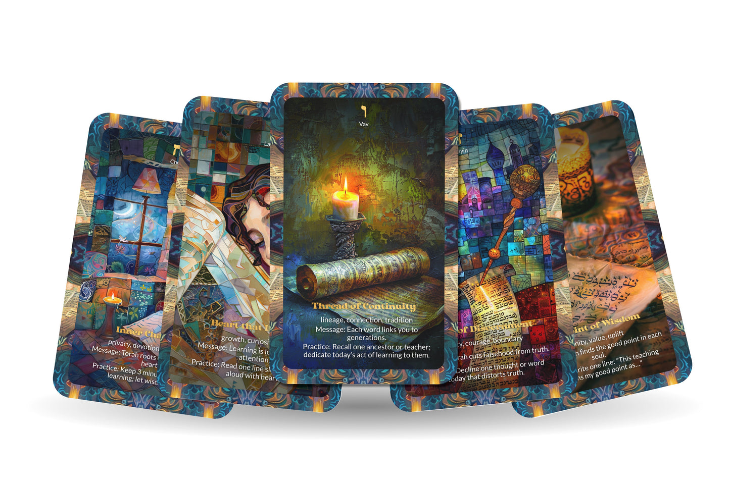 The Crown of Torah Deck – 22 Oracle Cards – Wear the Light of Wisdom