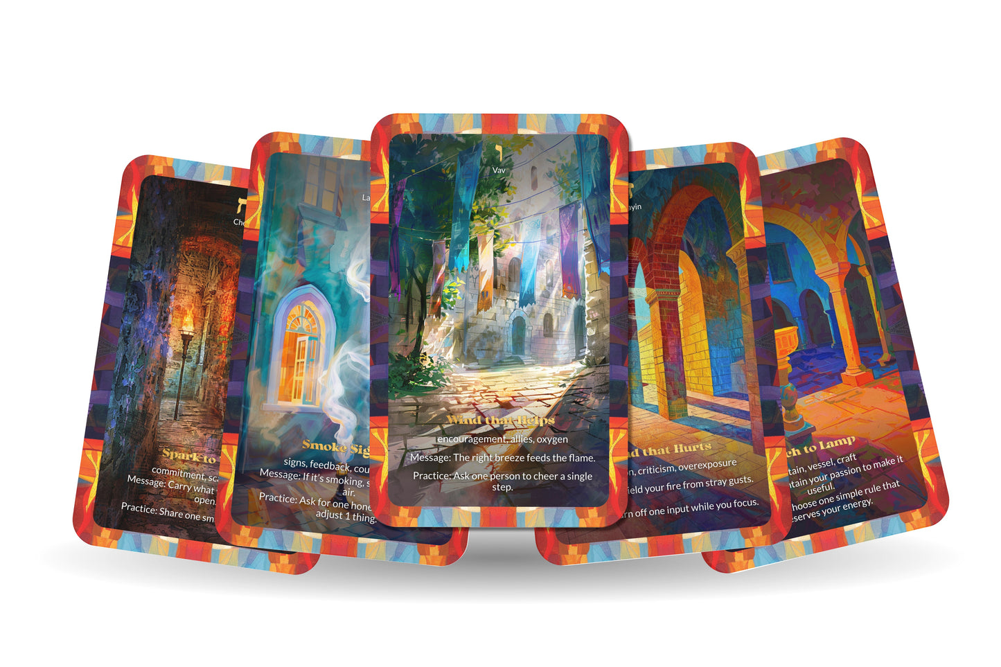 The Fire in the Heart Oracle – 22 Oracle Cards – Ignite Your Inner Flame