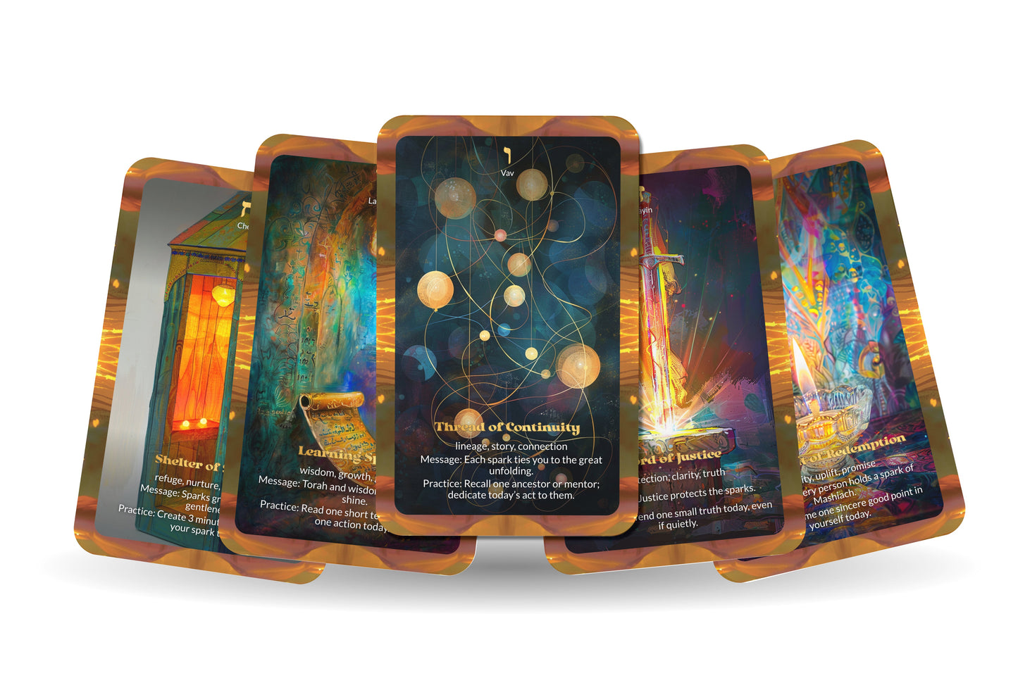 The Sparks of Mashiach Oracle – 22 Oracle Cards – Gather the Final Sparks