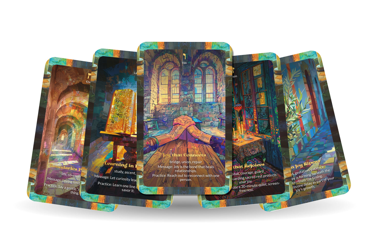 Joy Oracle – Serve God with Simcha – 22 Oracle Cards – Celebrate the Light Within