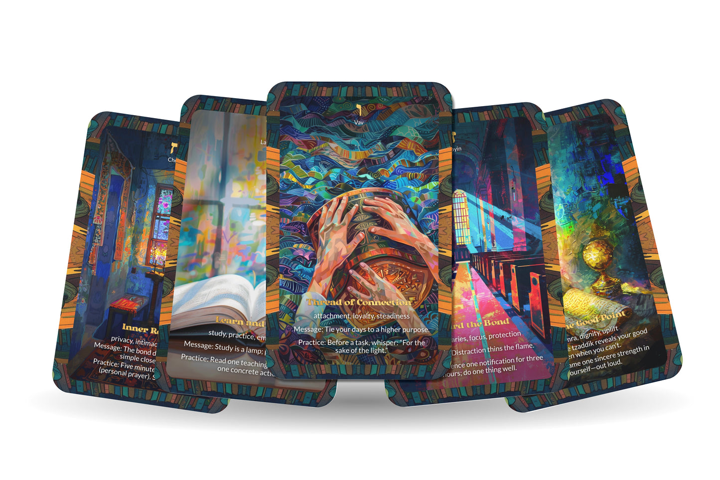 The Tzaddik Oracle – Follow the Rebbe’s Flame – 22 Oracle Cards – Guidance & Blessing