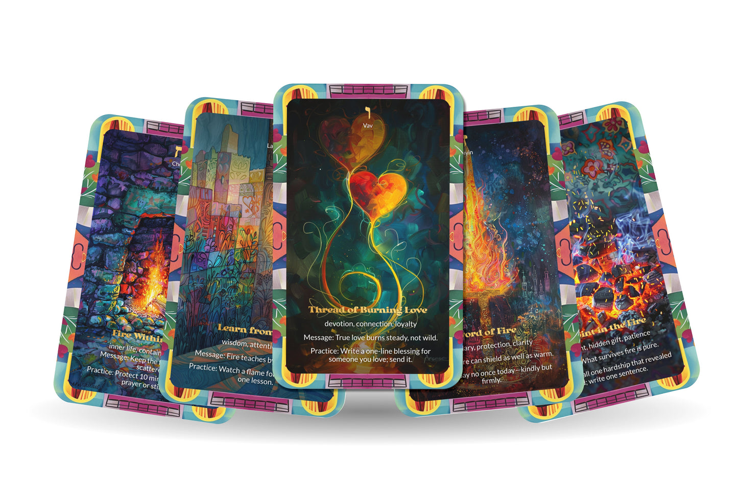 The River of Fire Oracle – Purified Through Burning Love – 22 Oracle Cards – Transform Through Passion