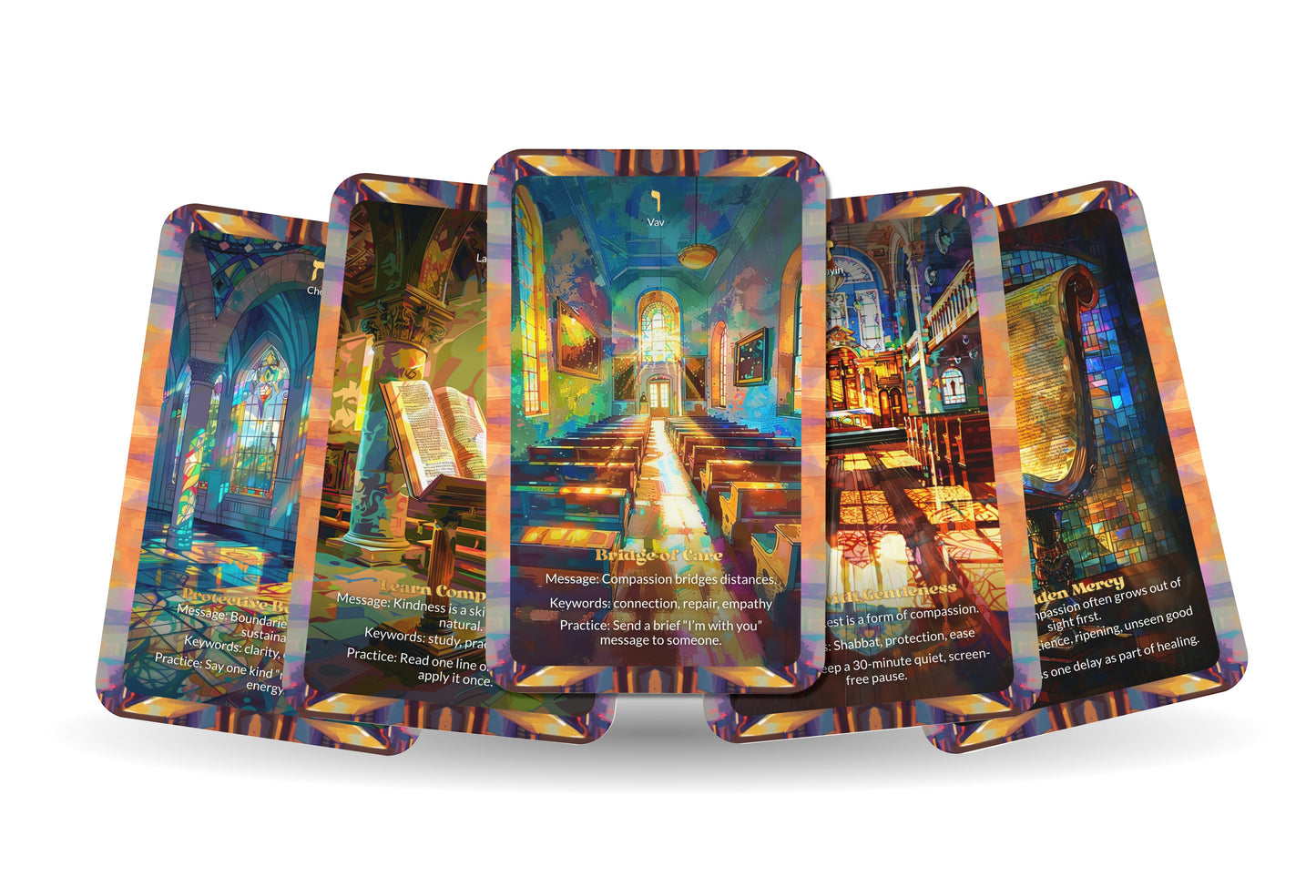 Compassion Oracle – Kindness Toward Self & Others – 22 Oracle Cards – Awakening Gentle Strength
