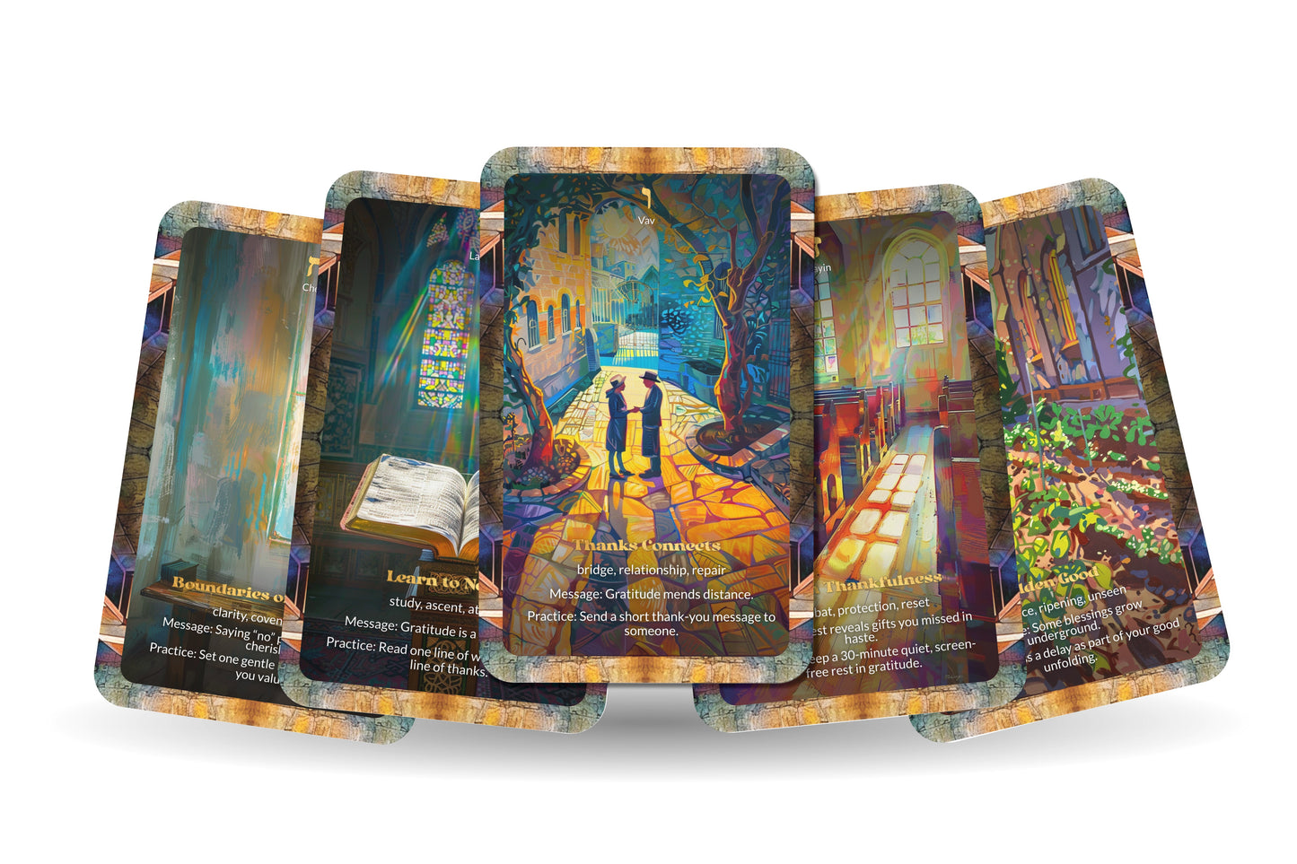 Gratitude Oracle – Seeing Good Always – 22 Oracle Cards – Cultivating Inner Abundance
