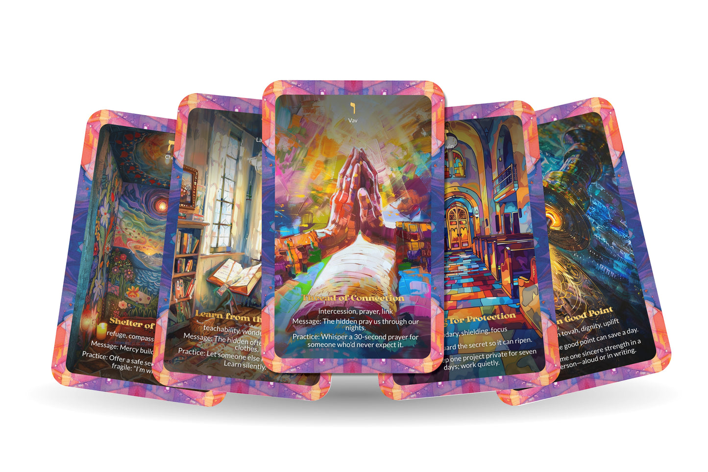 Hidden Tzadikim Deck – The Righteous Walk Unseen – 22 Oracle Cards – Secrets of the Hidden Saints