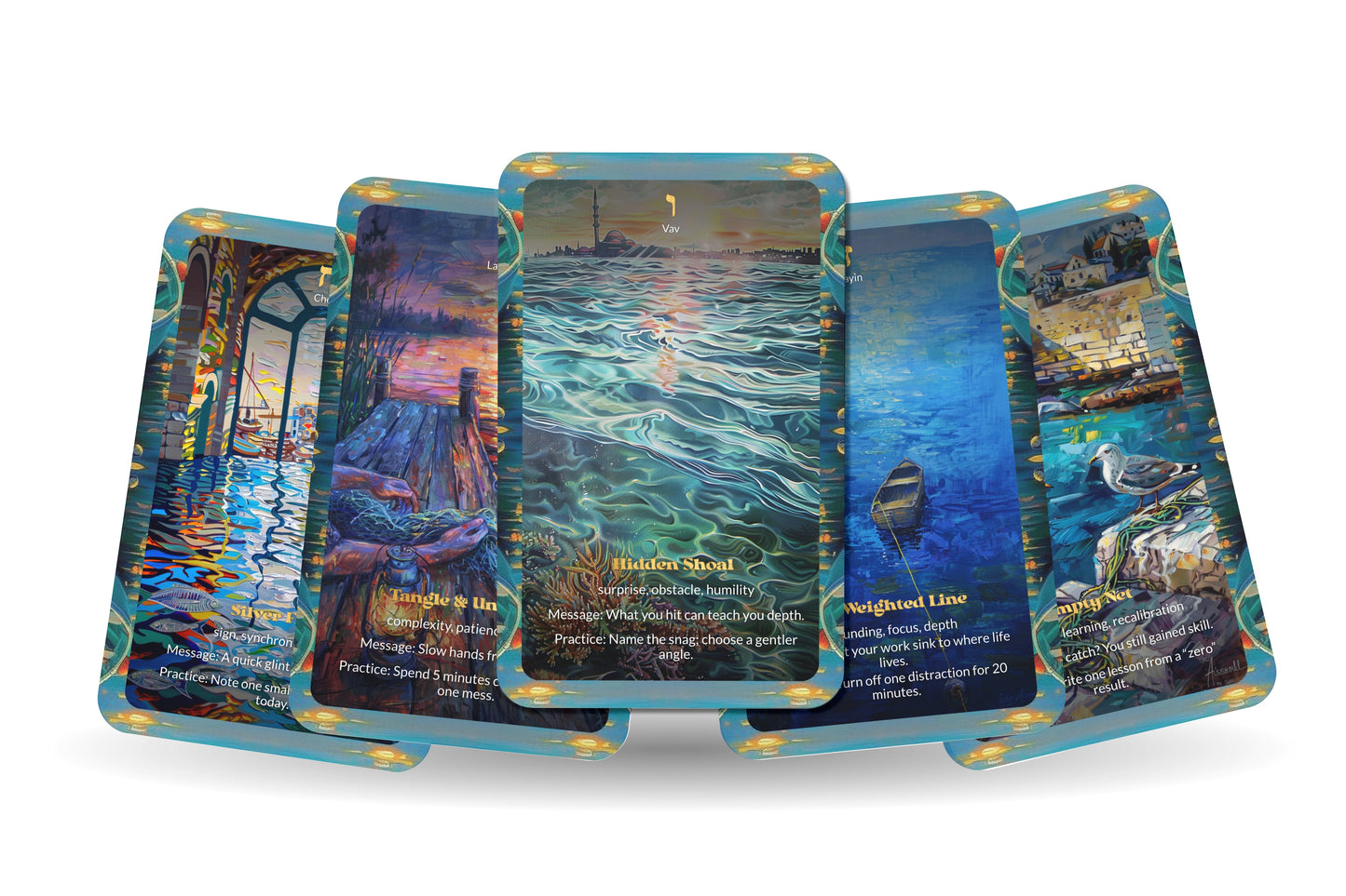 The Fisherman’s Net Oracle – 22 Oracle Cards – Draw Blessings From the Depths