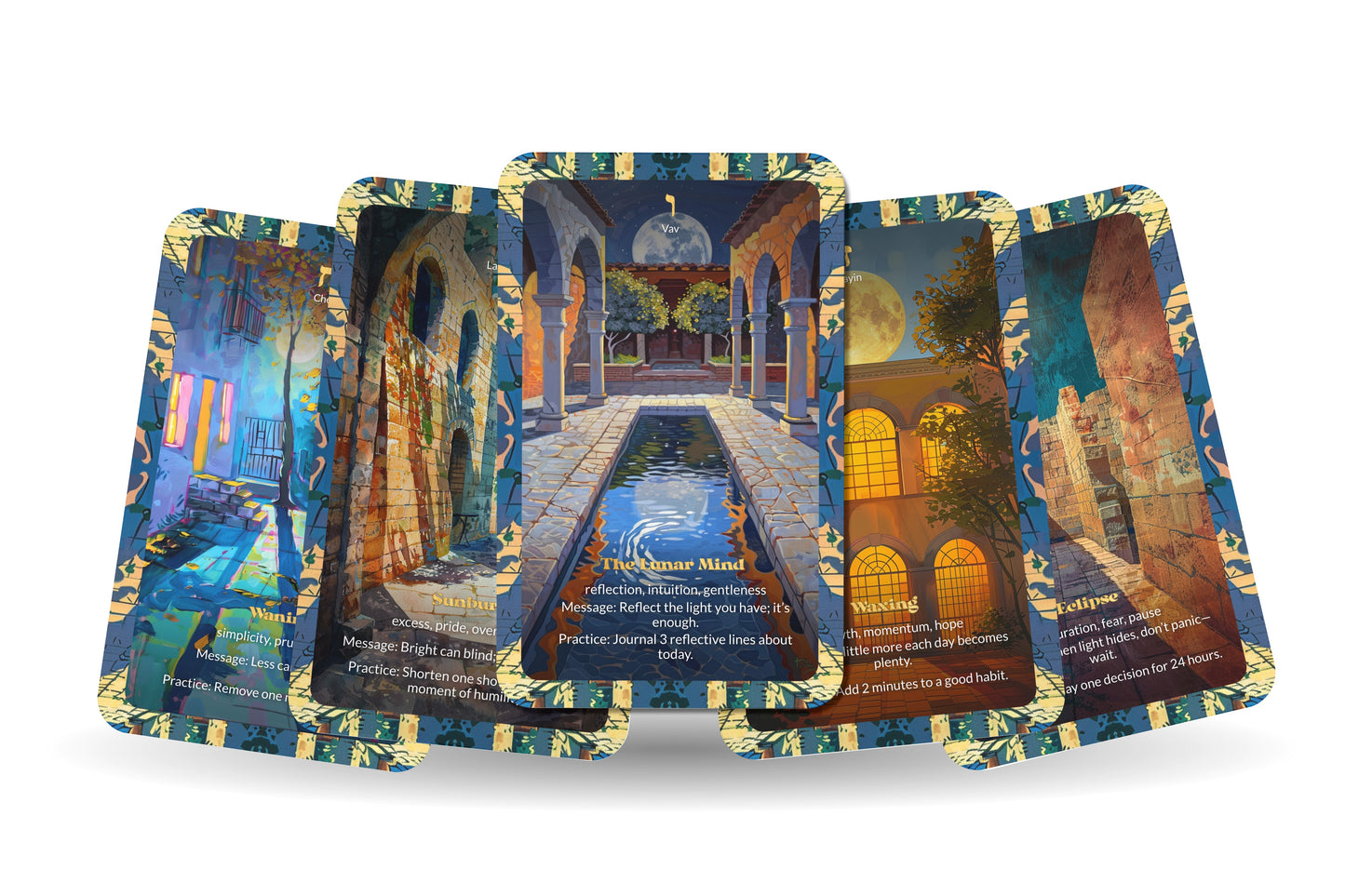 The Sun & the Moon Oracle – 22 Oracle Cards – Balance Brightness and Reflection