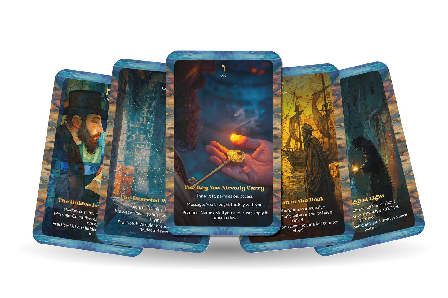 The Merchant’s Treasure Oracle – 22 Oracle Cards – Hidden Wealth Within