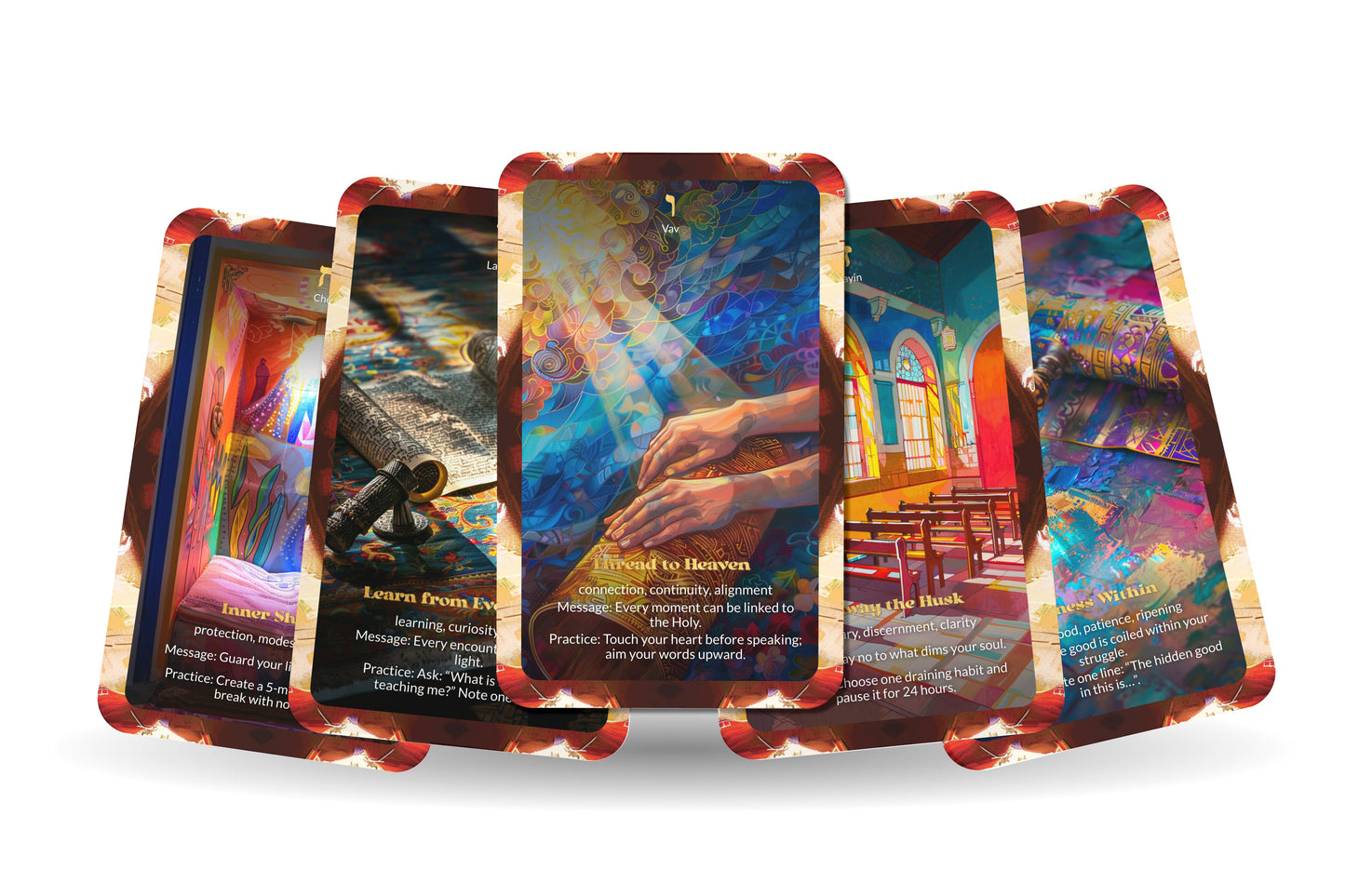 Sparks of Holiness Oracle – Gather Light from Every Place – 22 Oracle Cards – Elevate the Everyday