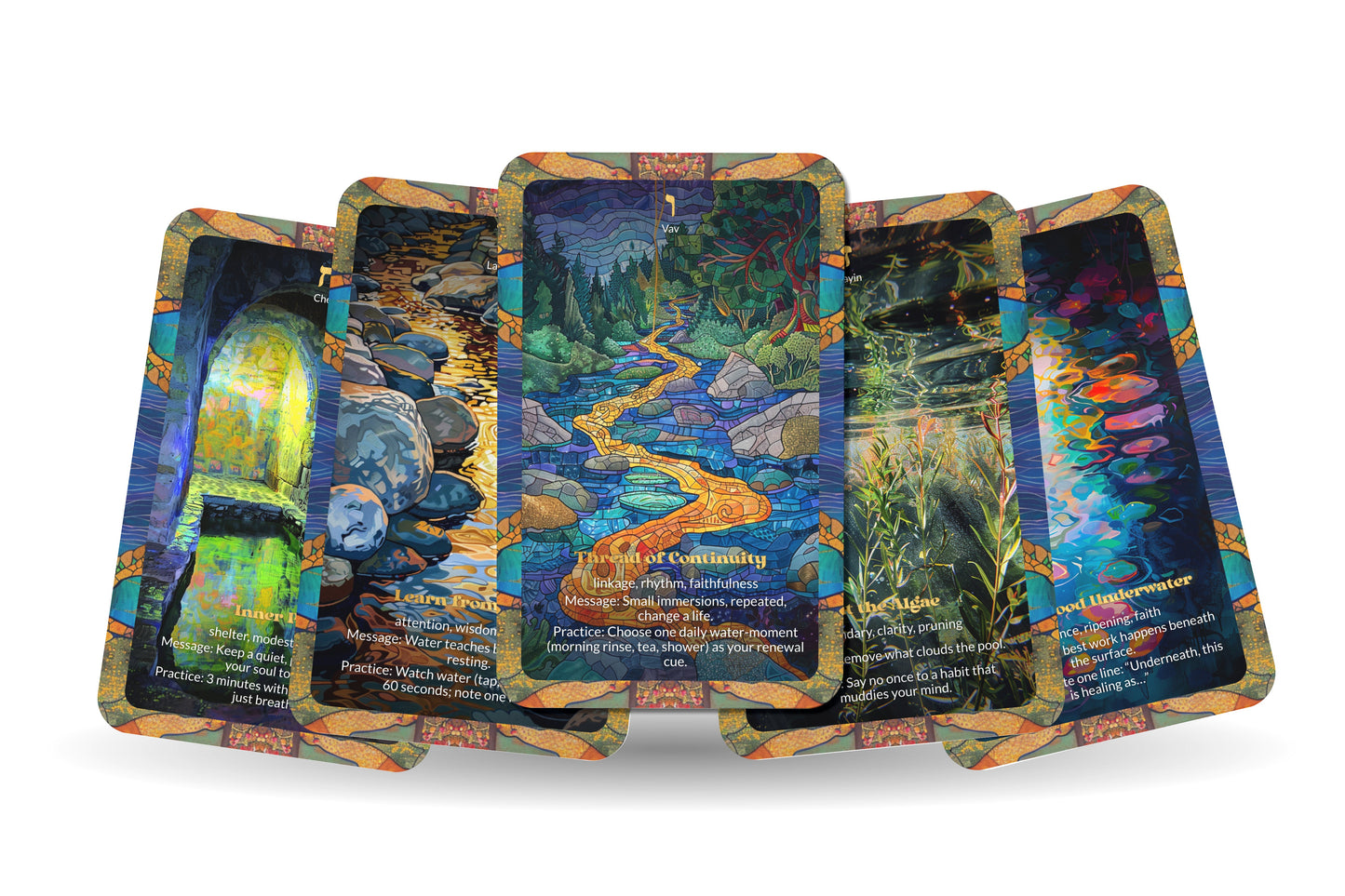 The Mikveh Waters Oracle – 22 Oracle Cards – Immerse in Living Purity