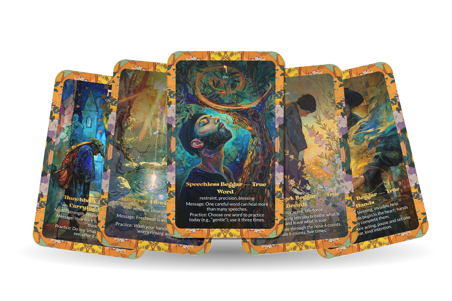 The Seven Beggars Oracle – 22 Oracle Cards – Gifts of the Seven Saints