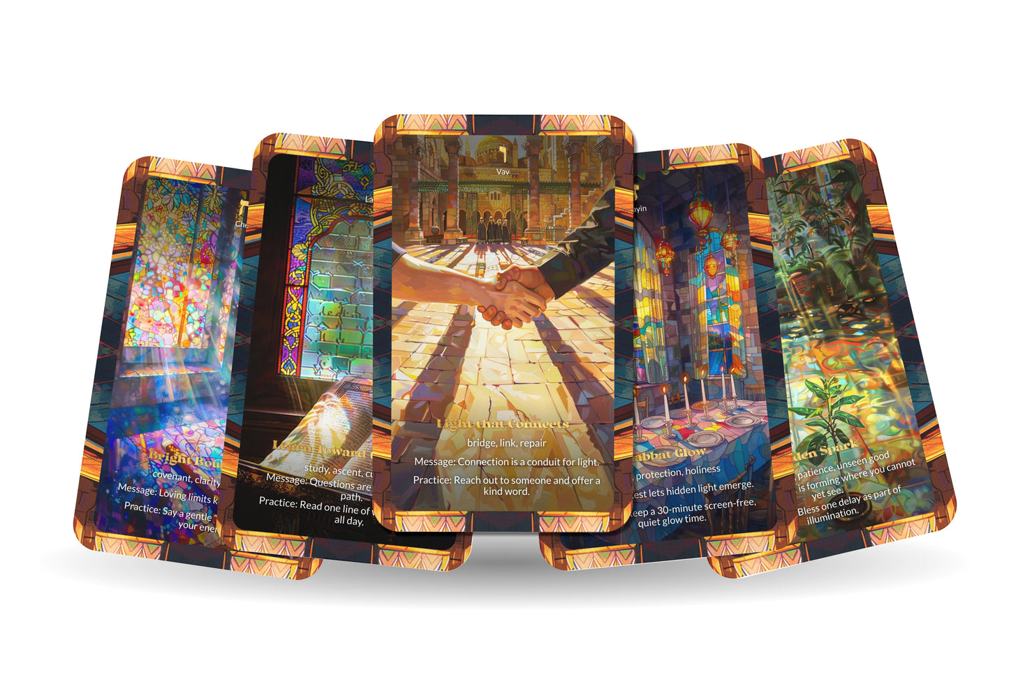 Light Oracle – Even in Darkness, Find Sparks – 22 Oracle Cards – Discover Hidden Illumination
