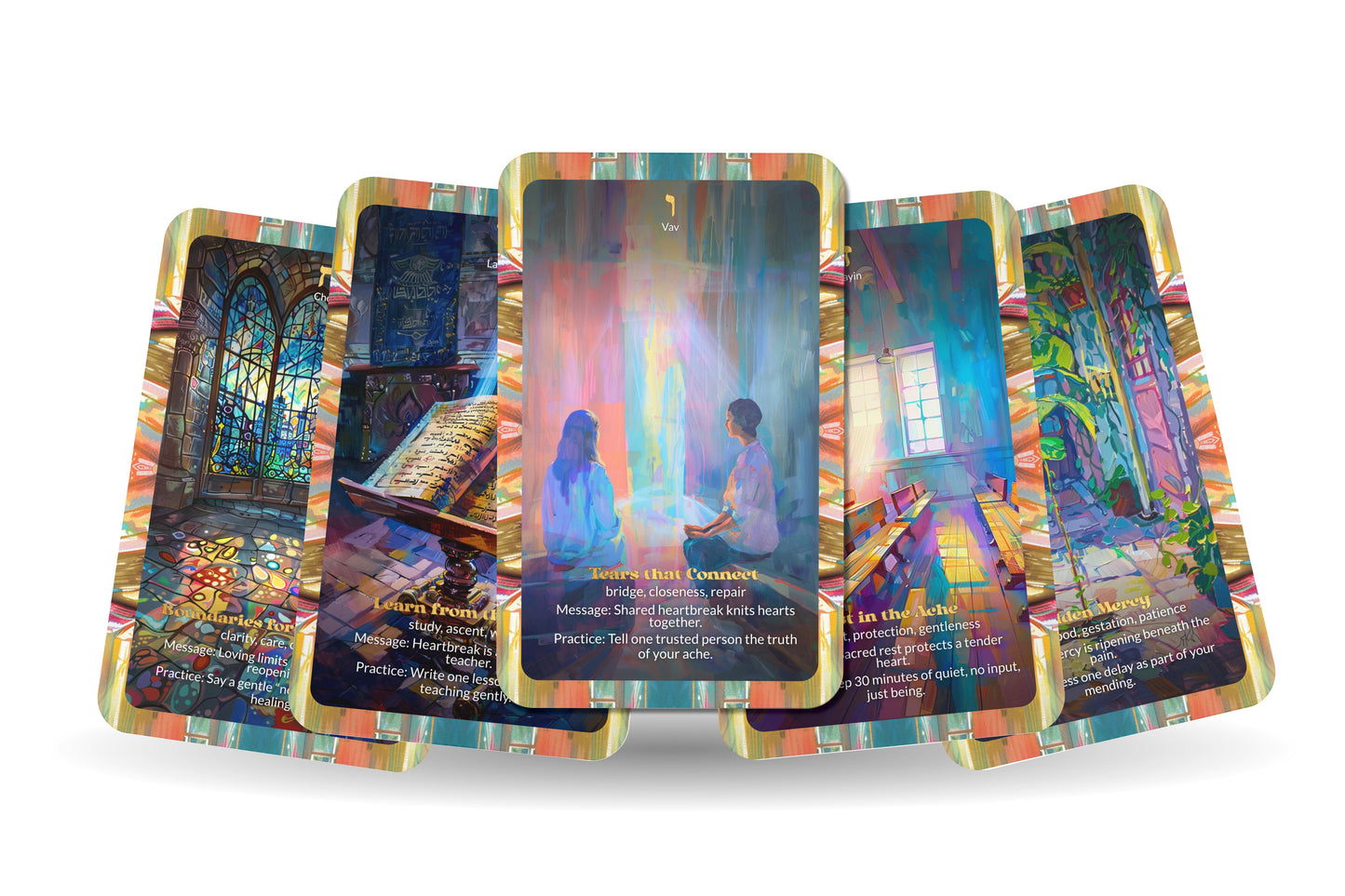 Broken Heart Oracle – Sacred Power of Tears – 22 Oracle Cards – Healing Through Vulnerability