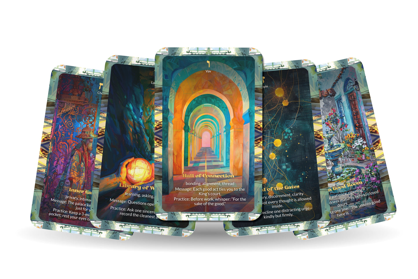 The Heavenly Palace Deck – Enter the Halls of Glory – 22 Oracle Cards – Explore the Upper Worlds