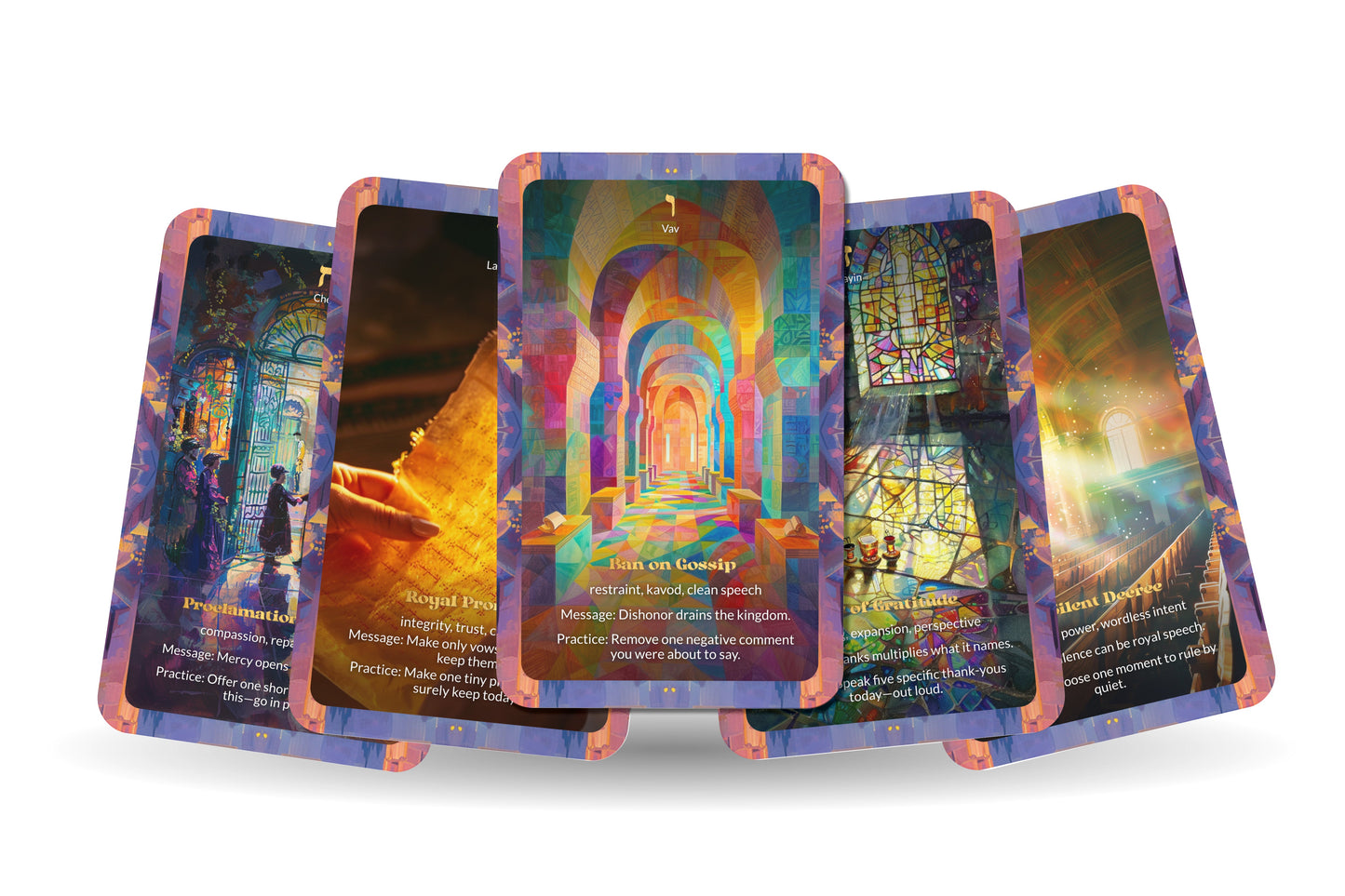 The Royal Decrees Oracle – 22 Oracle Cards – Command Your Inner Kingdom