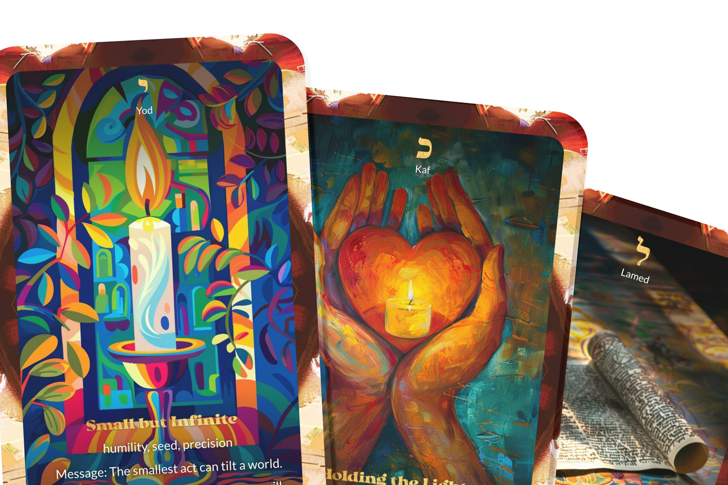Sparks of Holiness Oracle – Gather Light from Every Place – 22 Oracle Cards – Elevate the Everyday