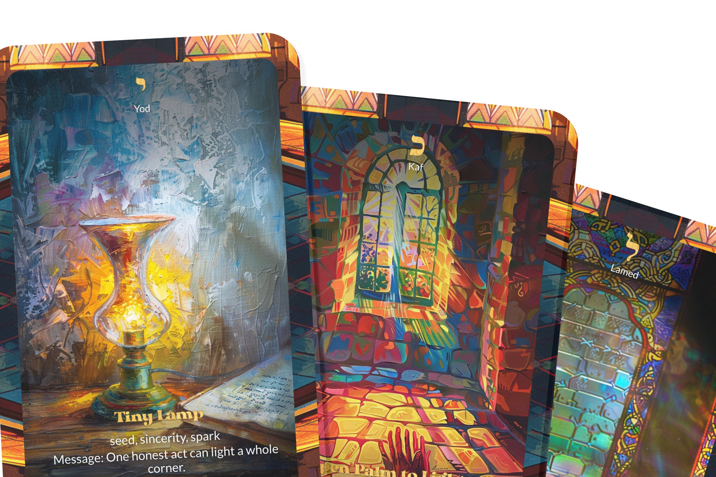 Light Oracle – Even in Darkness, Find Sparks – 22 Oracle Cards – Discover Hidden Illumination