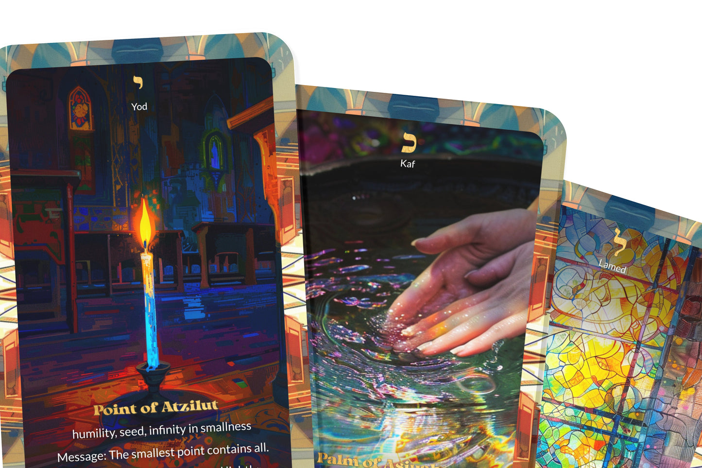 The Olamot Deck – Four Worlds in Breslov Light – 22 Oracle Cards – Ascent Through Creation