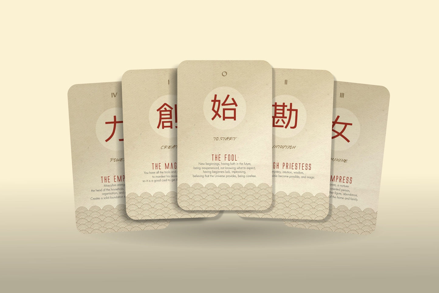 Nagai Tarot - Kanji Tarot - Major Arcana - Kanji oracle
