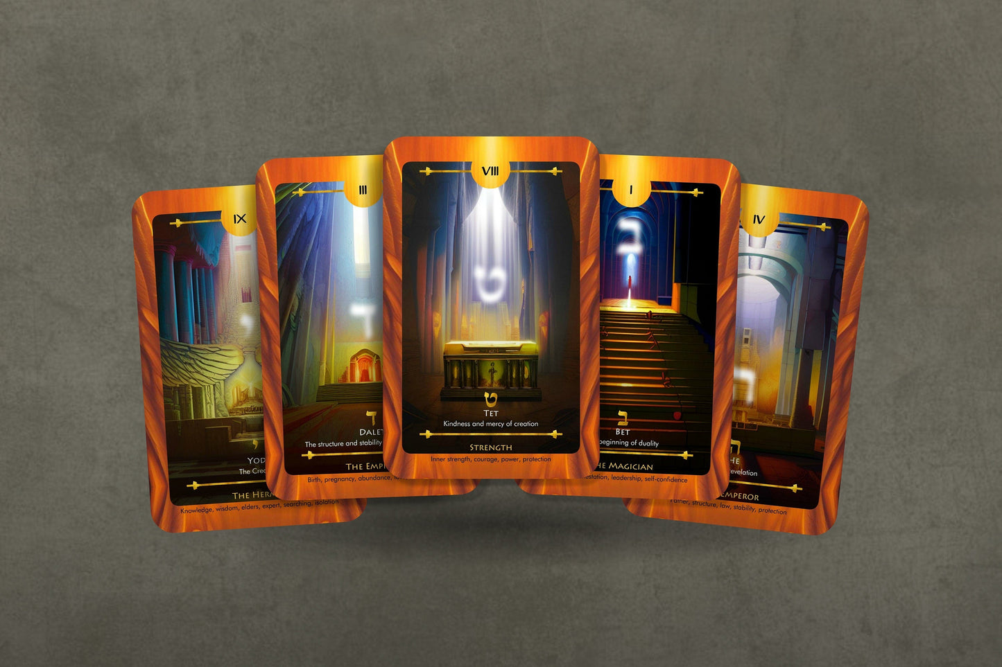 The Ark of the Covenant Tarot - Major Arcana - Sacred Letters