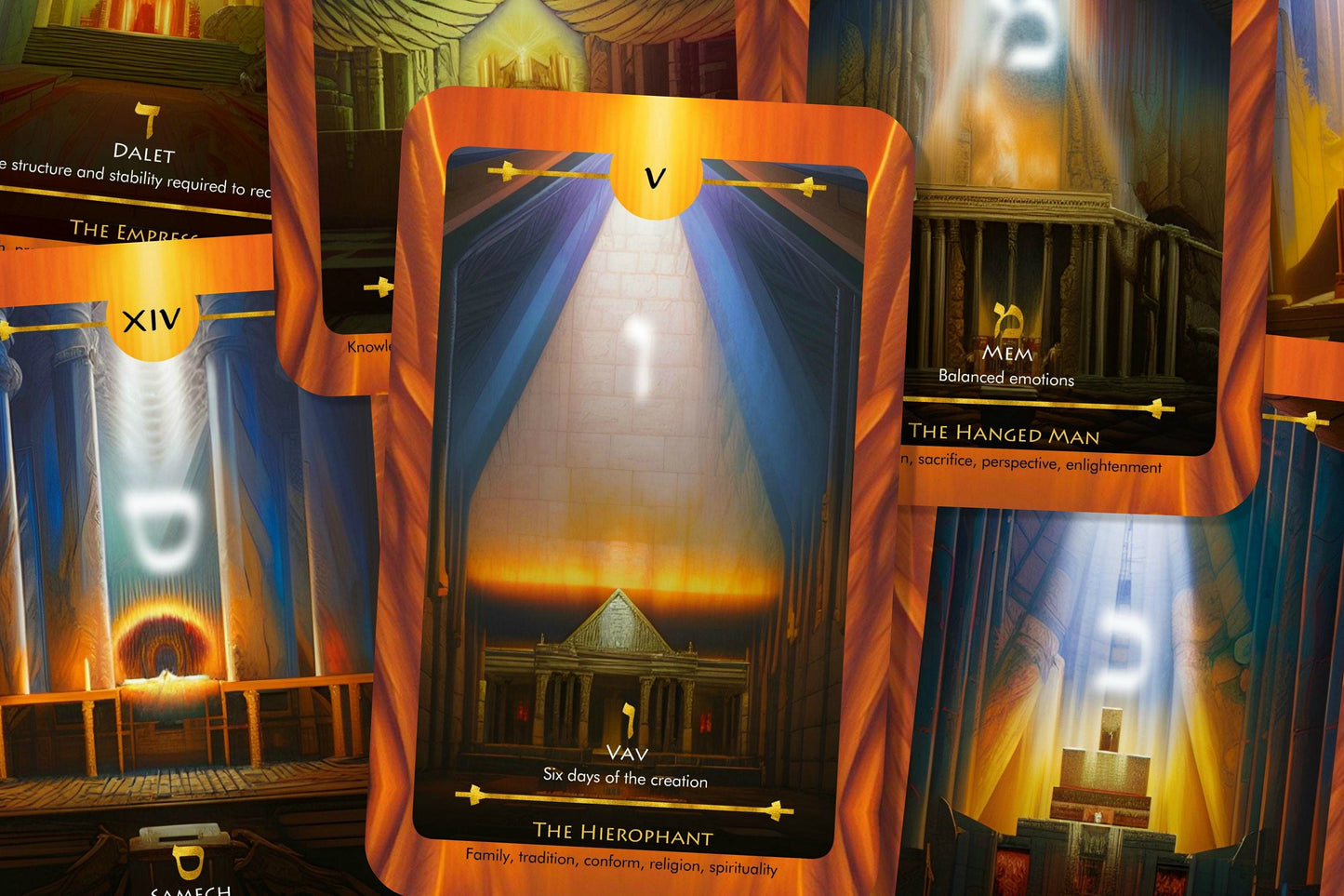 The Ark of the Covenant Tarot - Major Arcana - Sacred Letters