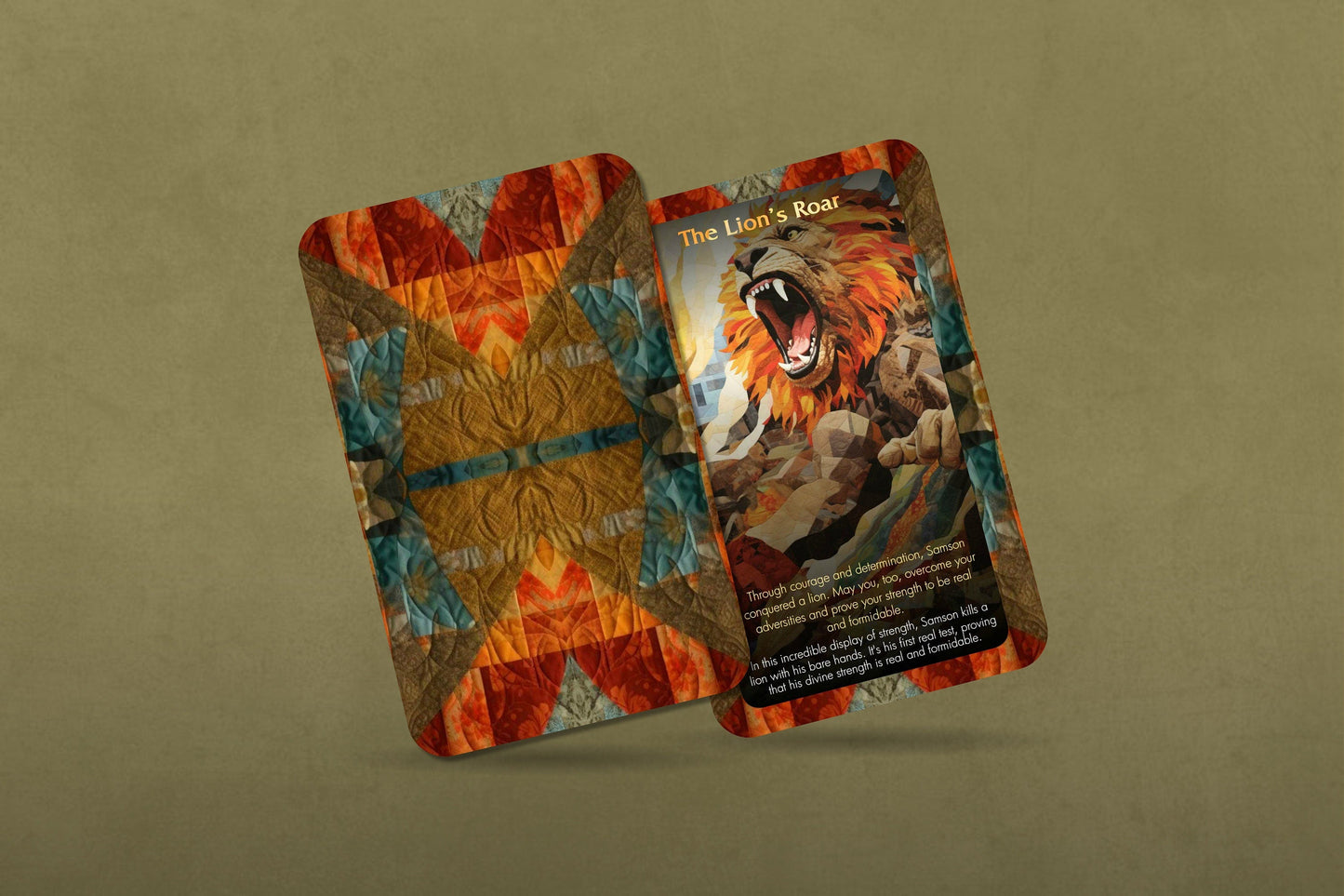 Lion's Heart Oracle - Your guide to the power and passion of Samson's story - Oracle Cards - Samson -  Oracle Deck - Divination tools