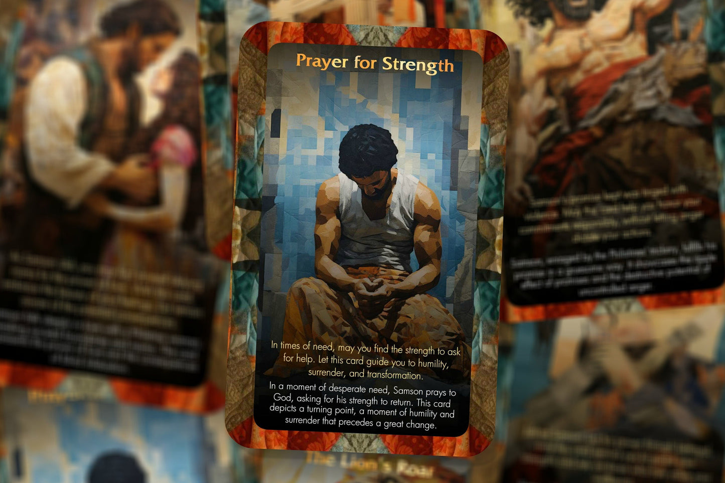 Lion's Heart Oracle - Your guide to the power and passion of Samson's story - Oracle Cards - Samson -  Oracle Deck - Divination tools