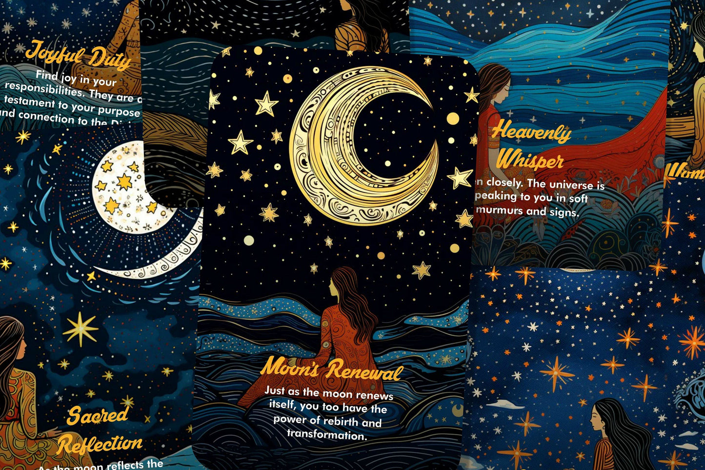 Moon's Blessing Oracle - Oracle cards  - Guided by Moonlight, Inspired by Faith