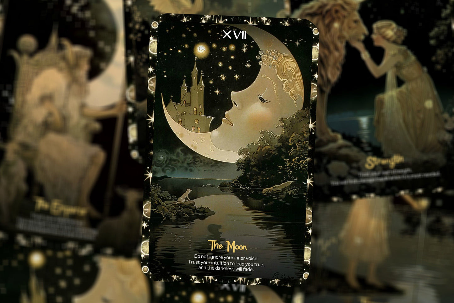 Angelic Moon Tarot - 22 Major Arcana - Opens the door to intuitive understanding and Spiritual Growth - Divination tool - Major Arcana Cards