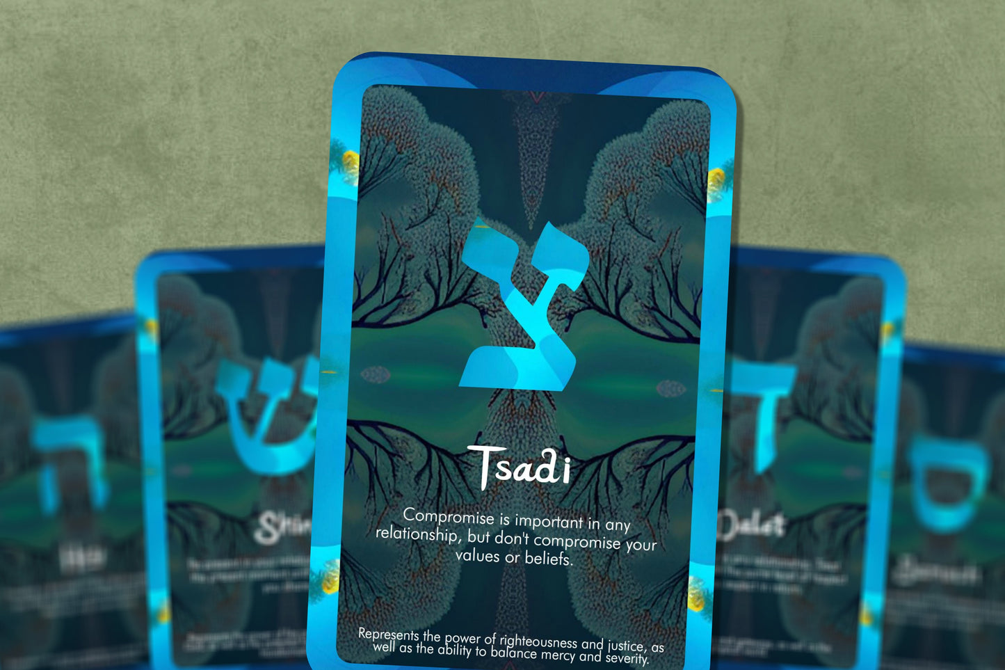 Alphabet Cards of Relationship Wisdom - Hebrew Letters of Wisdom
