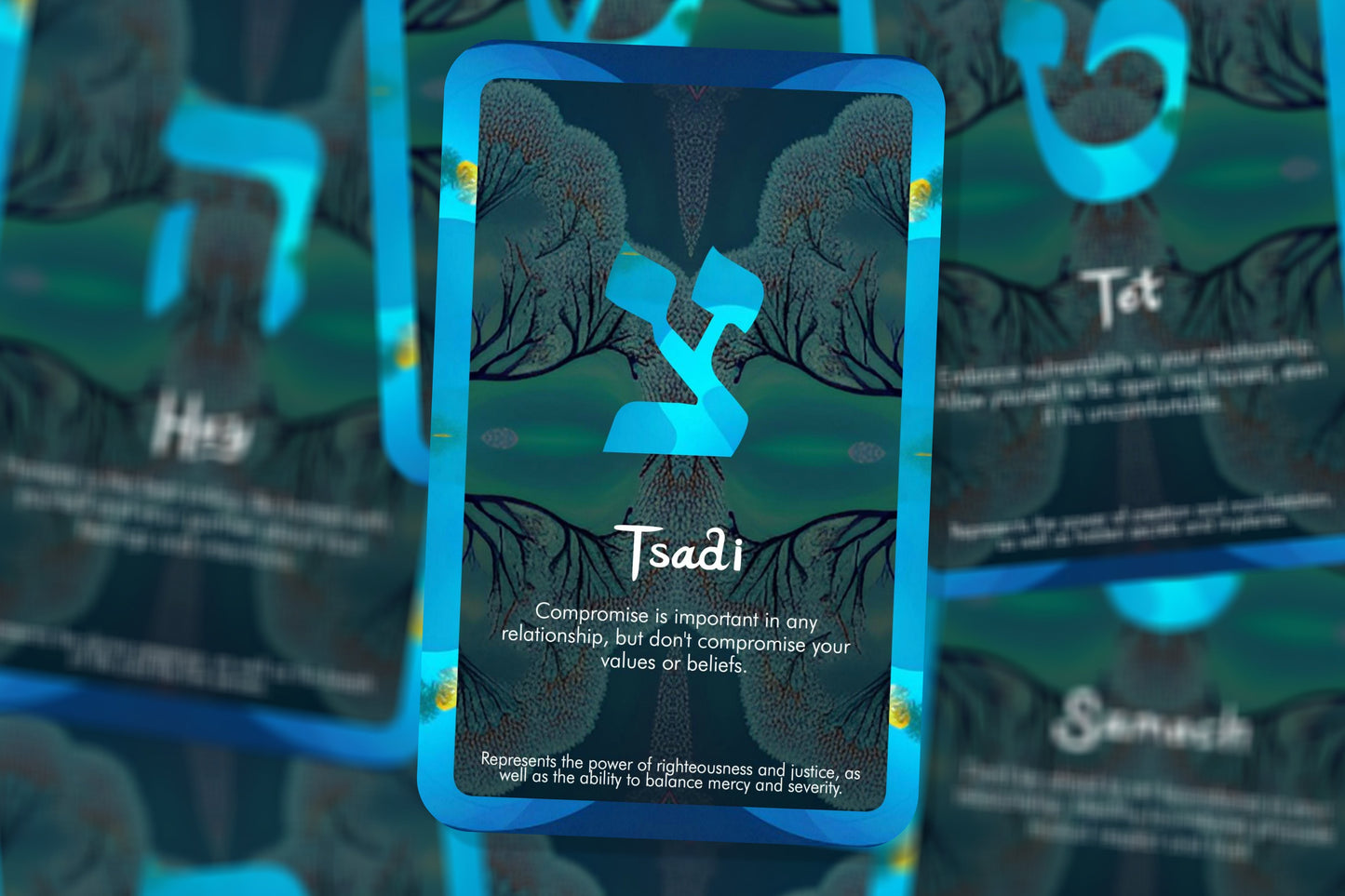 Alphabet Cards of Relationship Wisdom - Hebrew Letters of Wisdom
