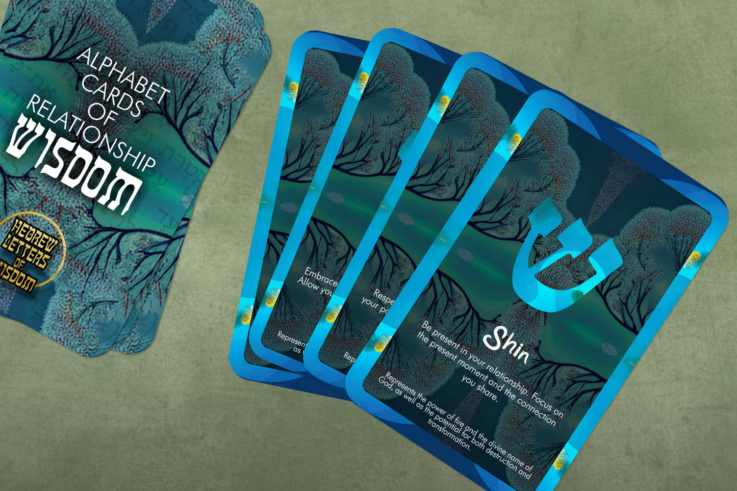 Alphabet Cards of Relationship Wisdom - Hebrew Letters of Wisdom