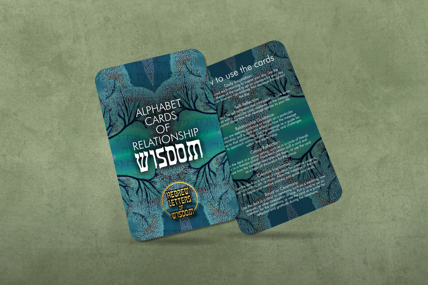 Alphabet Cards of Relationship Wisdom - Hebrew Letters of Wisdom